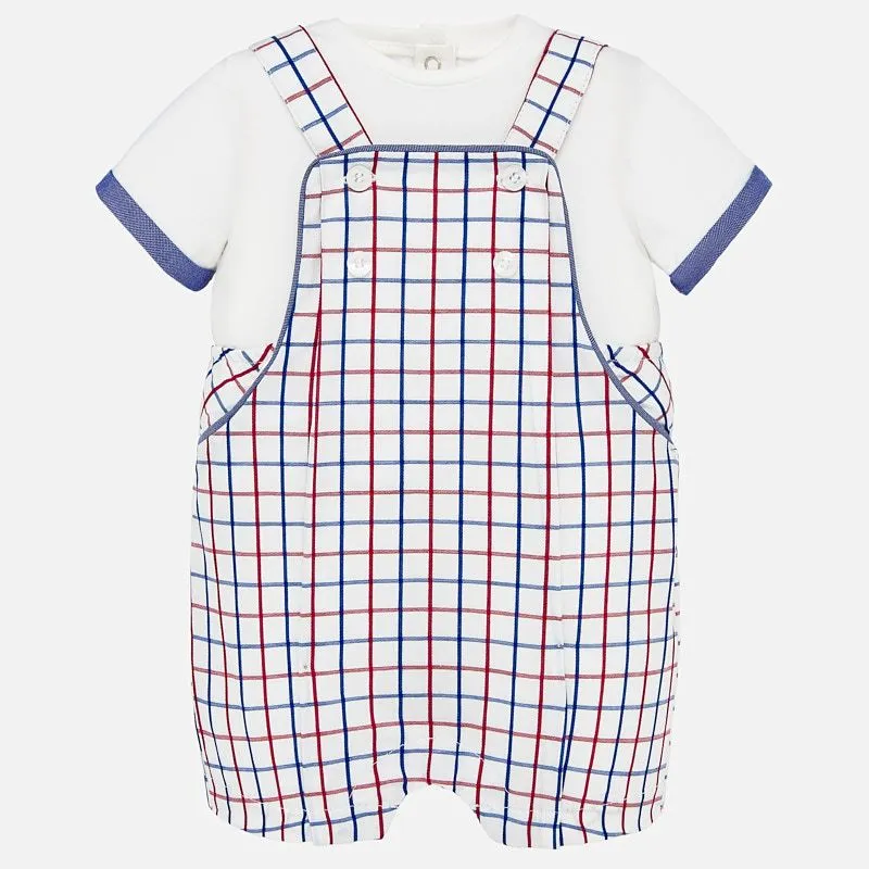 1664 Red white and blue Overalls Set