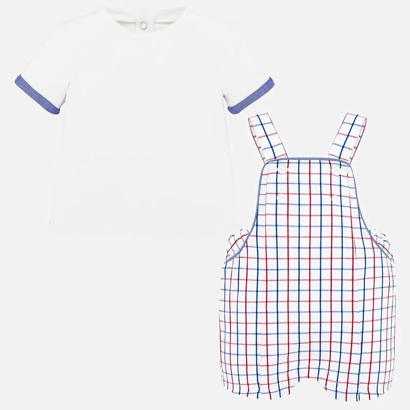 1664 Red white and blue Overalls Set