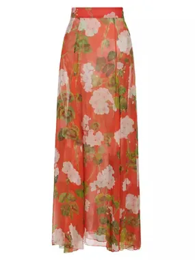 23FN409GSH Geranium maxi skirt