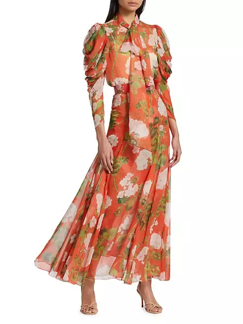 23FN409GSH Geranium maxi skirt