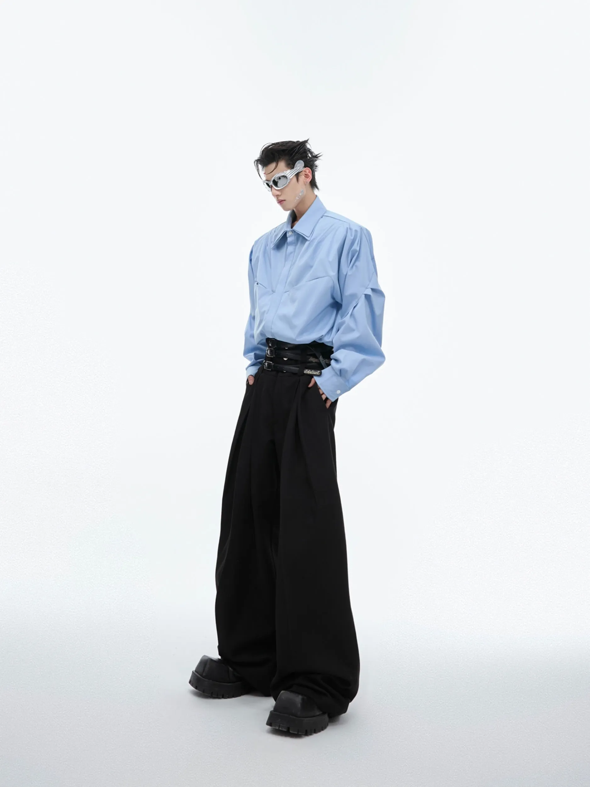 【24s Jun.】Draped Pleated Waistband Casual Pants