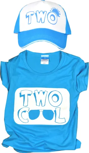 2nd Birthday Shirt Boy, 2nd Birthday Two Cool Shirt and Hat, 2 Year Old Birthday Shirt