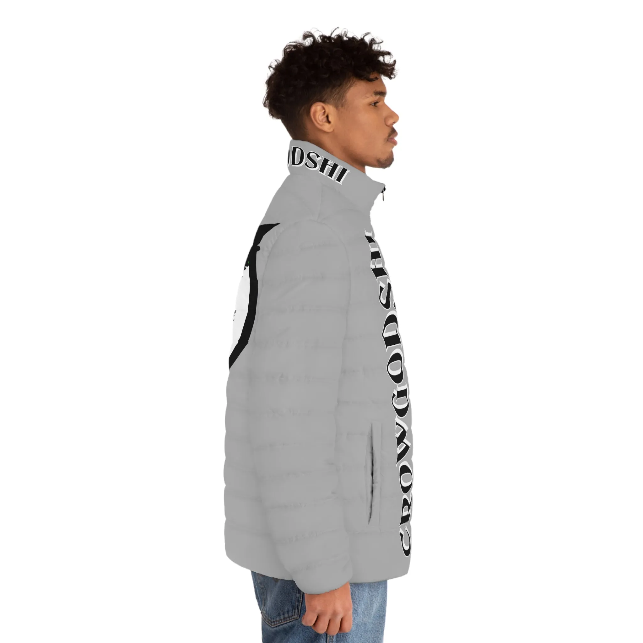 3rd Generation Men's CROWGODSHI Puffer Jacket, LIGHT GREY