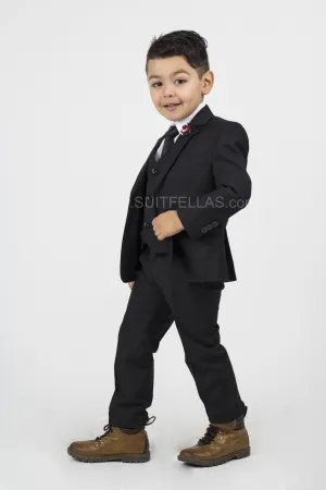 5 piece Kid's Suit Black KID-4030