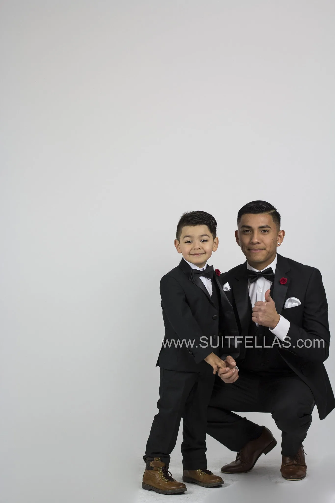 5 piece Kid's Tuxedo Black KID-Tux