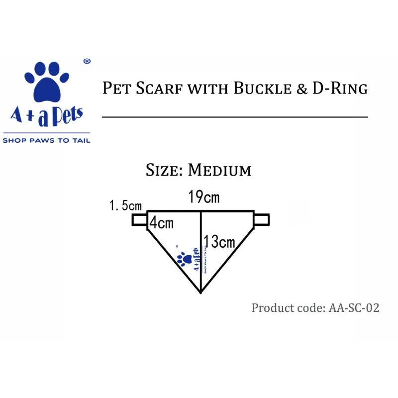 A A Pets' 2in1 Scarf Collar In Star Design