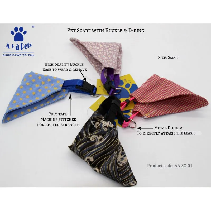 A A Pets' 2in1 Scarf Collar In Star Design