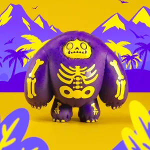 Abominable Toys Chomp - Electric Purple Skeleton Glow Edition /450 made - Plastic Empire Exclusive [Box Condition: 6/10]