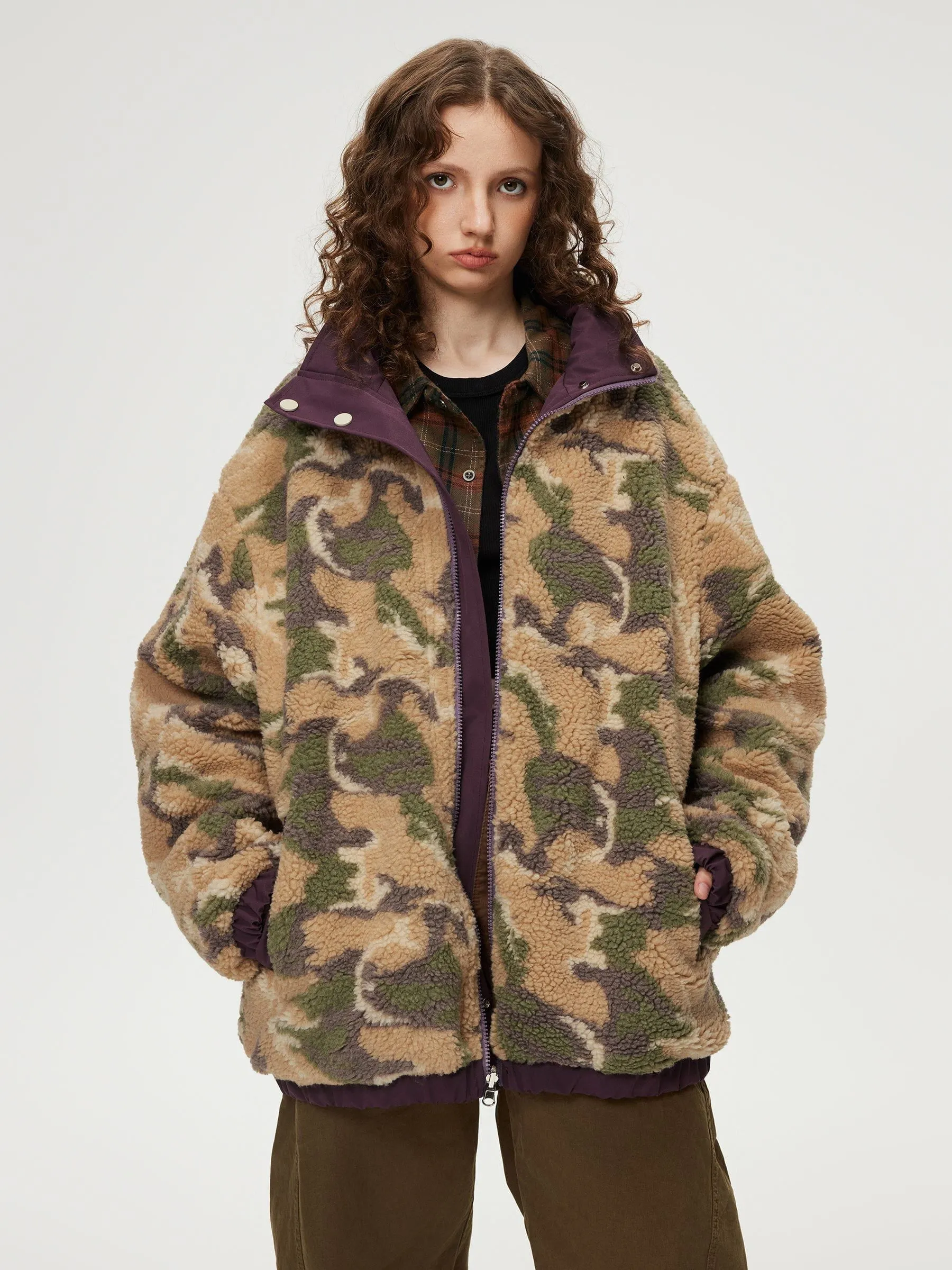 Aelfric Eden Camouflage Reversible Sherpa Jacket