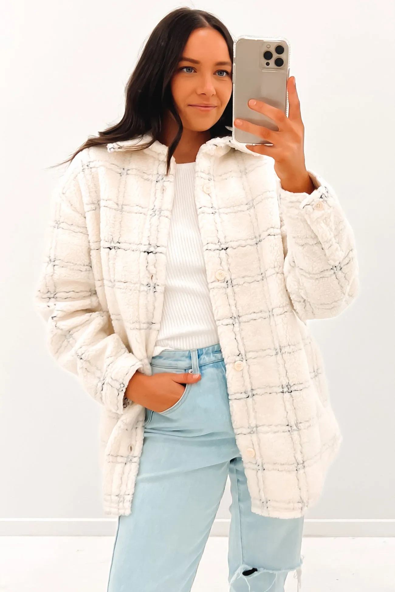 Alma Sherpa Jacket Coconut Cream