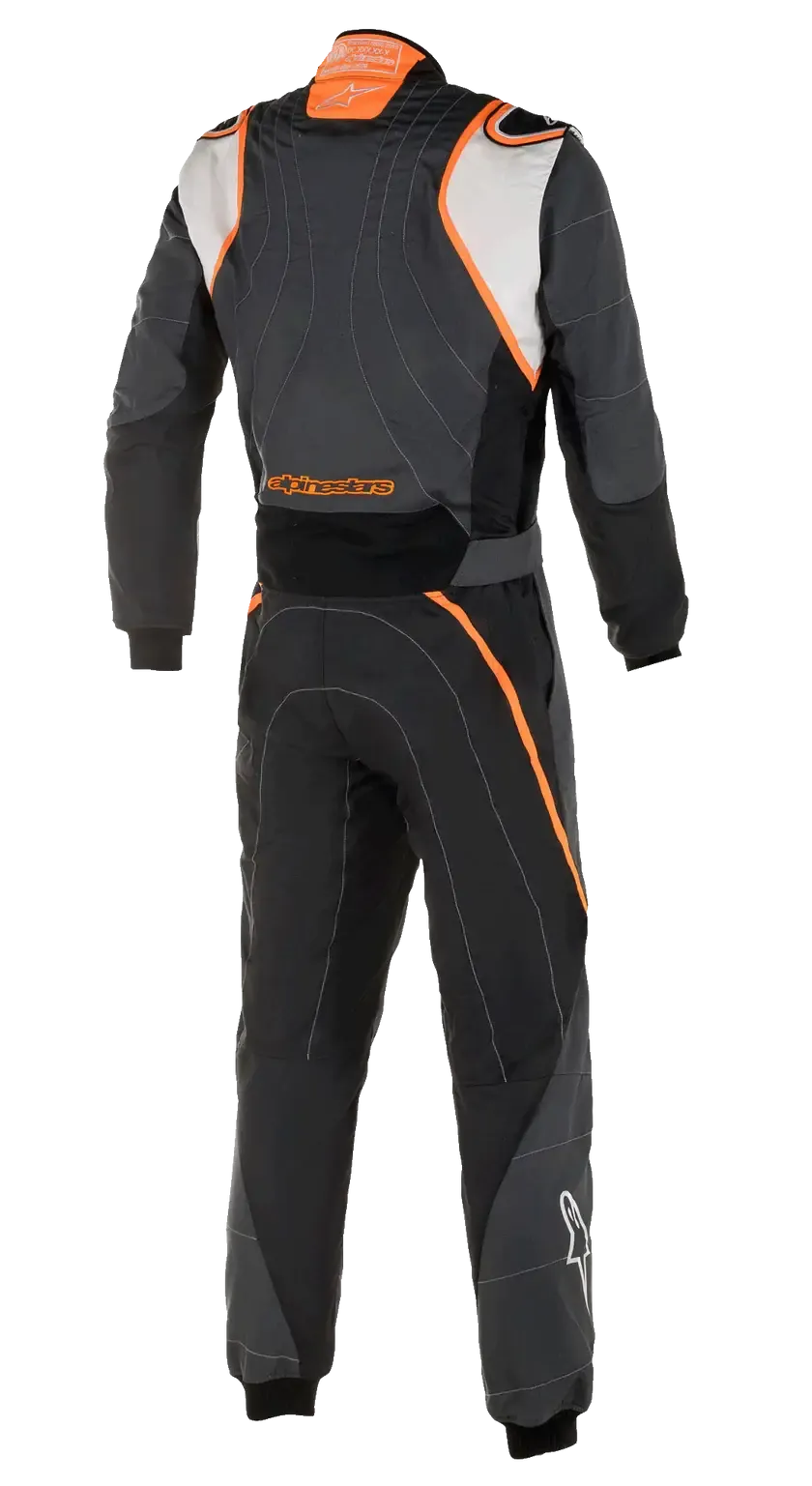 ALPINESTARS 3355020_1424_64 Auto racing suit GP Race V2 FIA Anthracite / White / Orange, Size 64