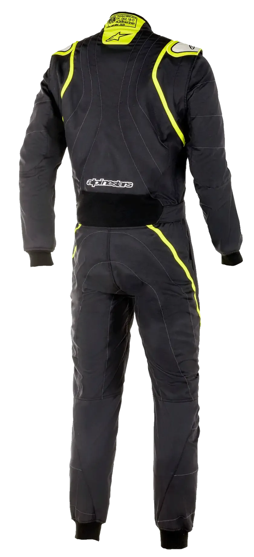 ALPINESTARS 3355020_155_64 Auto racing suit GP Race V2 FIA Black / Yellow fluo, Size 64