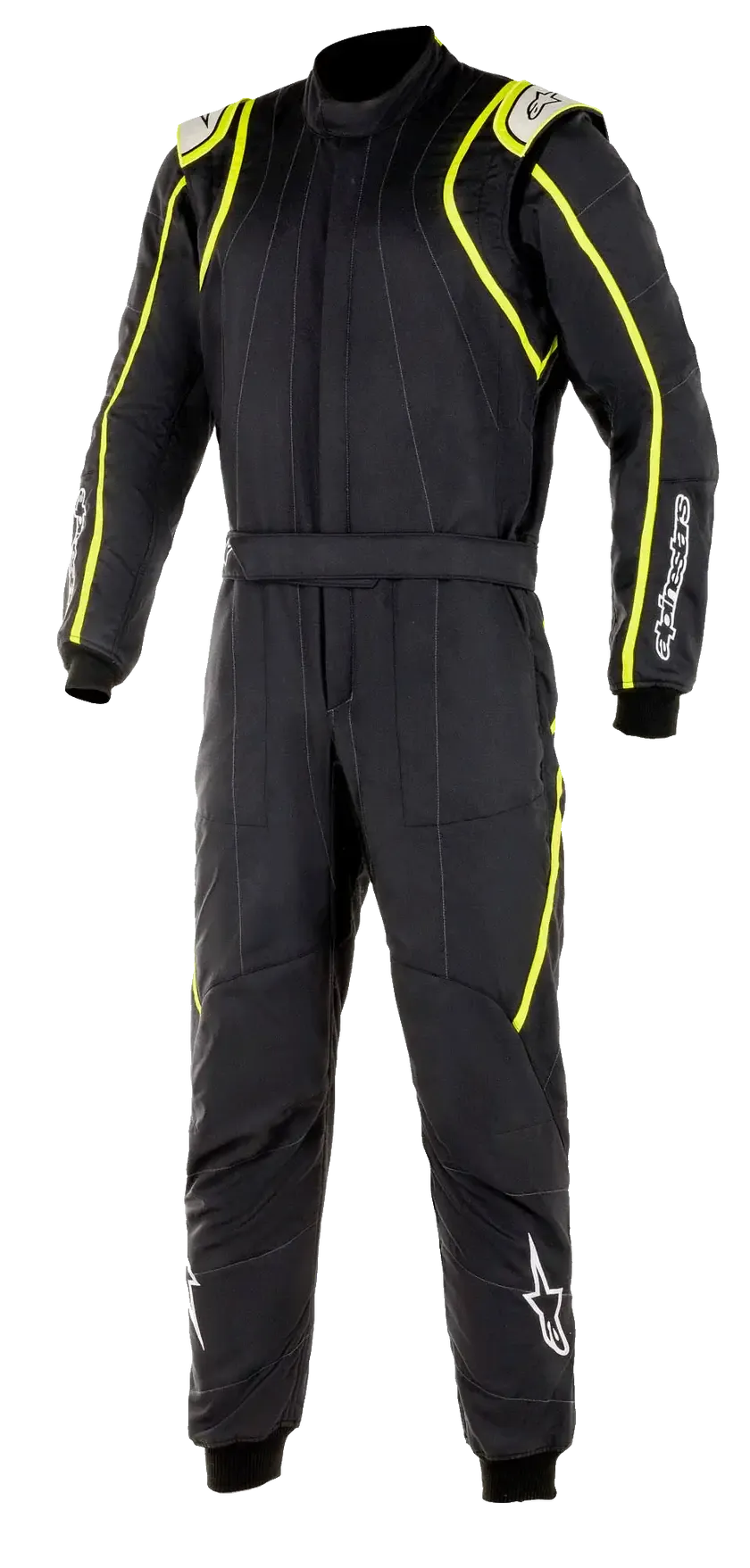 ALPINESTARS 3355020_155_64 Auto racing suit GP Race V2 FIA Black / Yellow fluo, Size 64