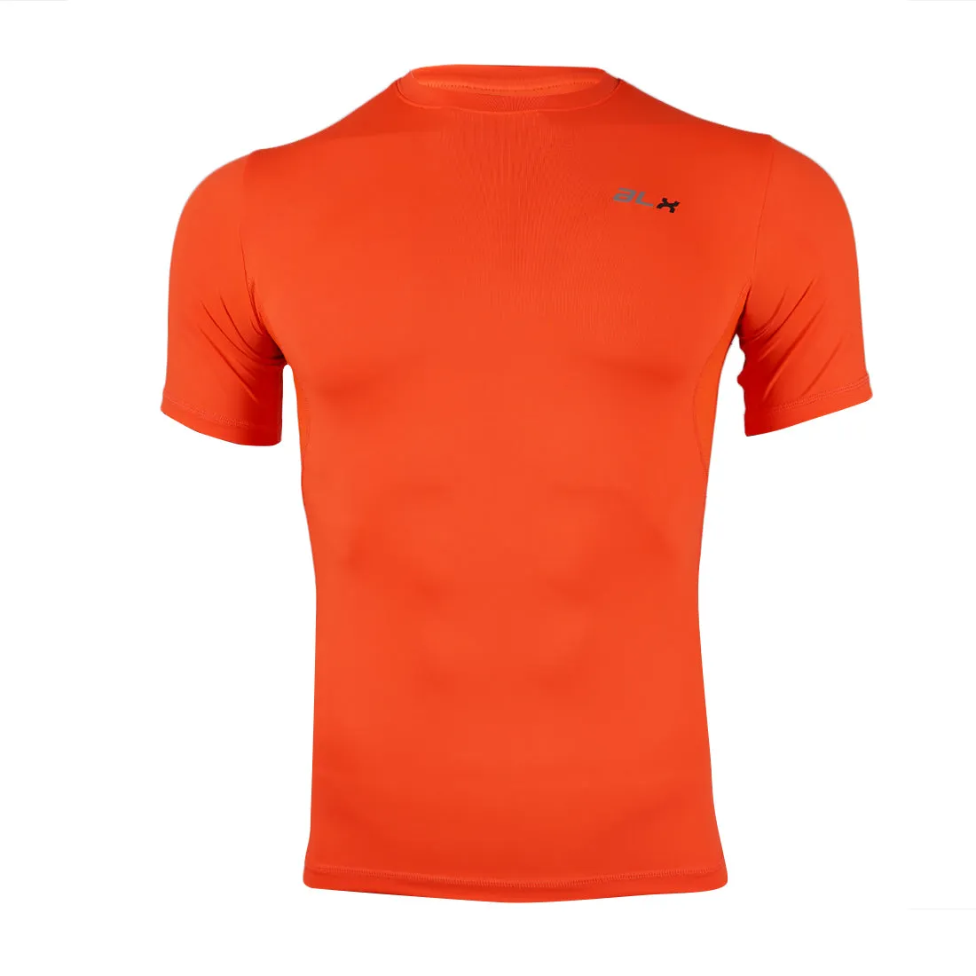 ALX Men's Tight Short Sleeve Top ORANGE