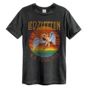 Amplified Mens Led Zeppelin Tour 75 T-Shirt