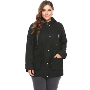 ANALUKE Large Warm Windbreaker Coat