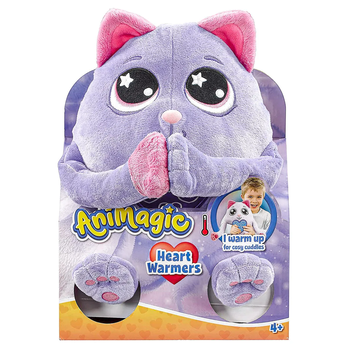 AniMagic Heart Warmers Cuddles Cat Soft Toy