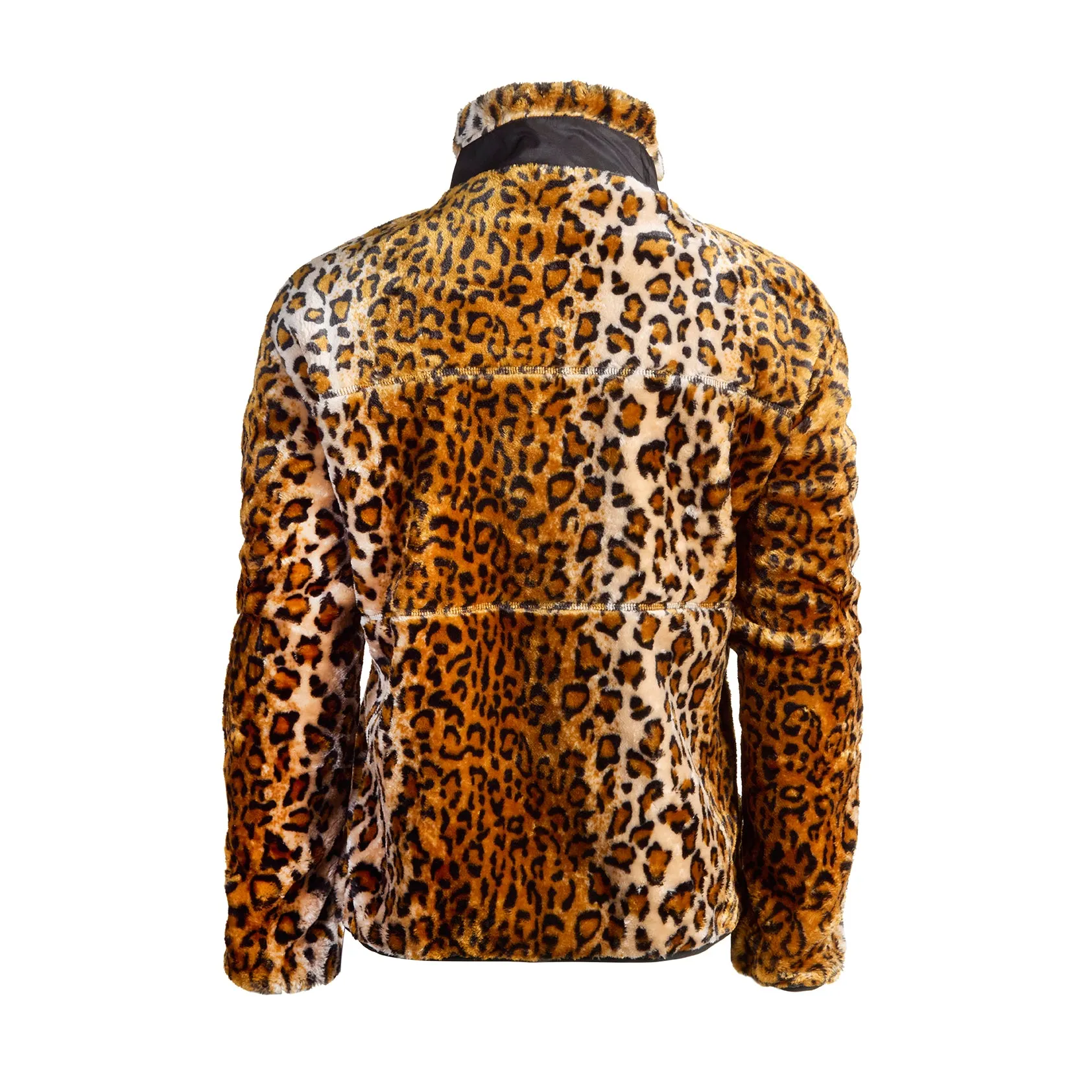 Animal Print Sherpa Fleece Cycling Commuter Jacket