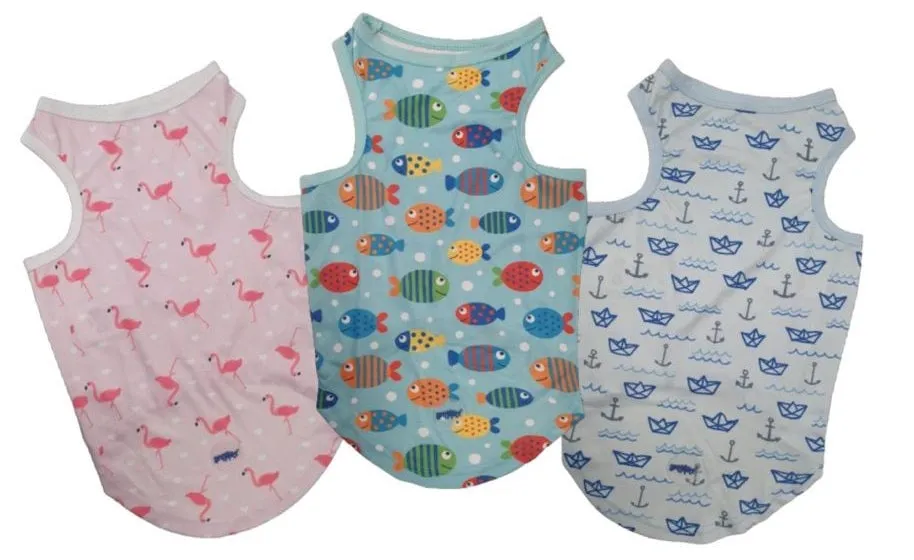 Animate - Pet Cooling Bandana - Fish - Large - 66cm x 25cm