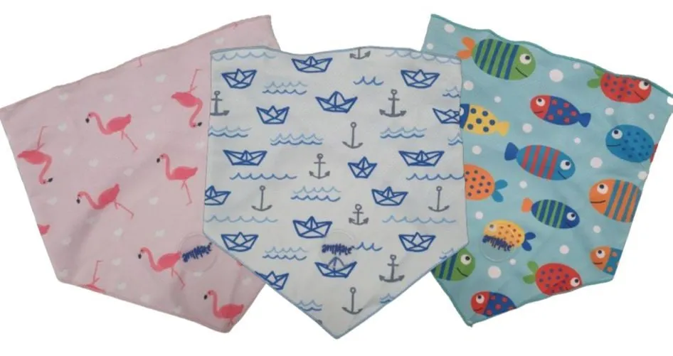 Animate - Pet Cooling Bandana - Fish - Large - 66cm x 25cm