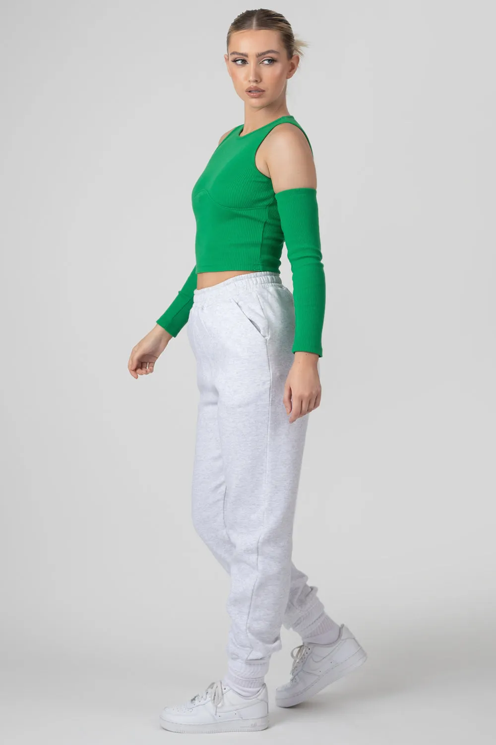 Arm Warmer Underbust Top Green