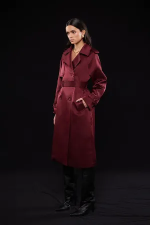 AS Satin Trench Coat