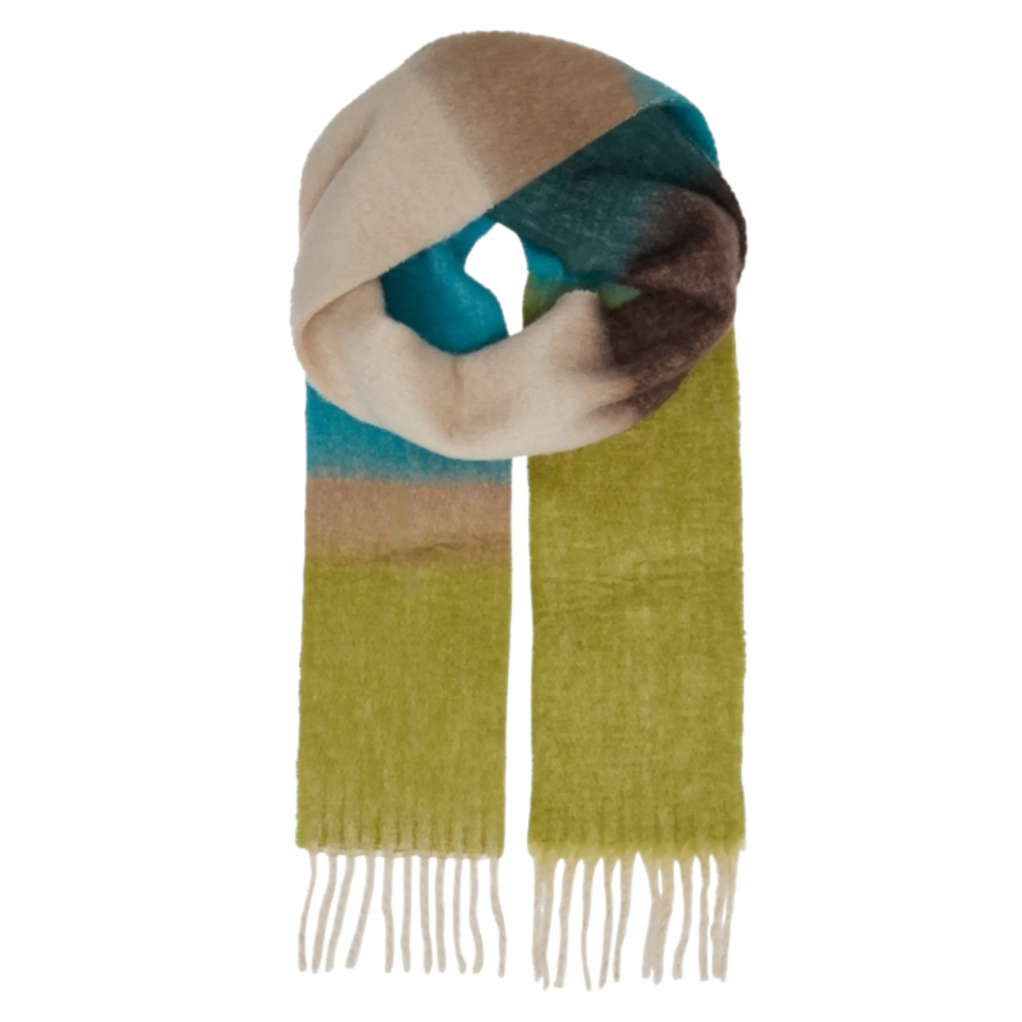 B Young Vathaya Scarf Woodbine Green Mix