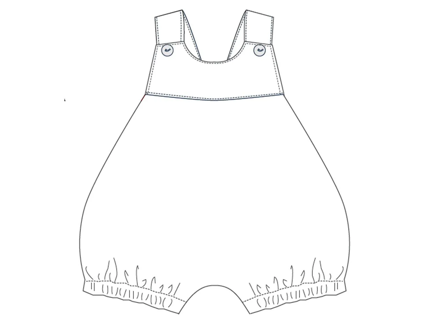 Baby overall sewing pattern pdf LUNA