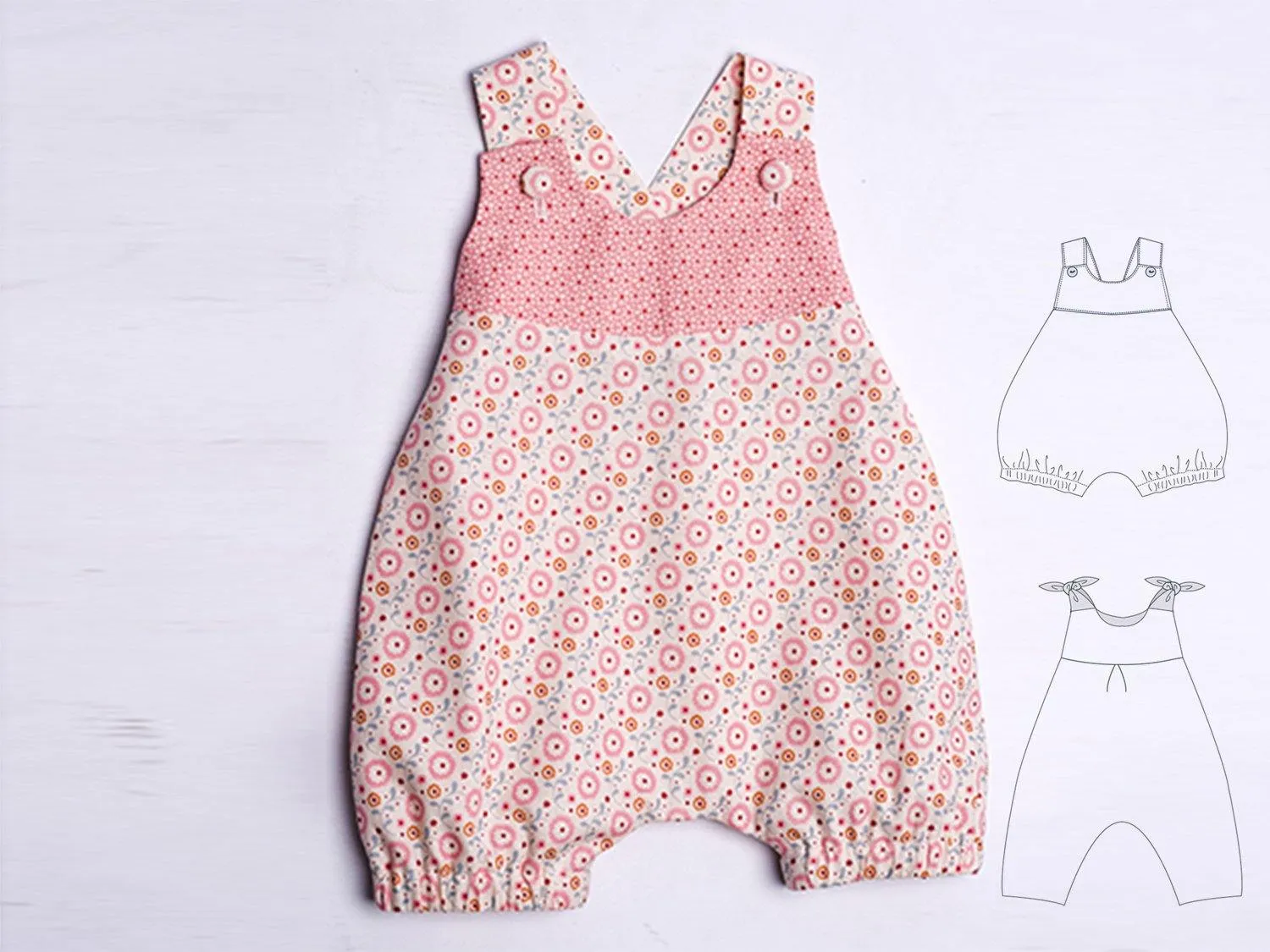 Baby overall sewing pattern pdf LUNA