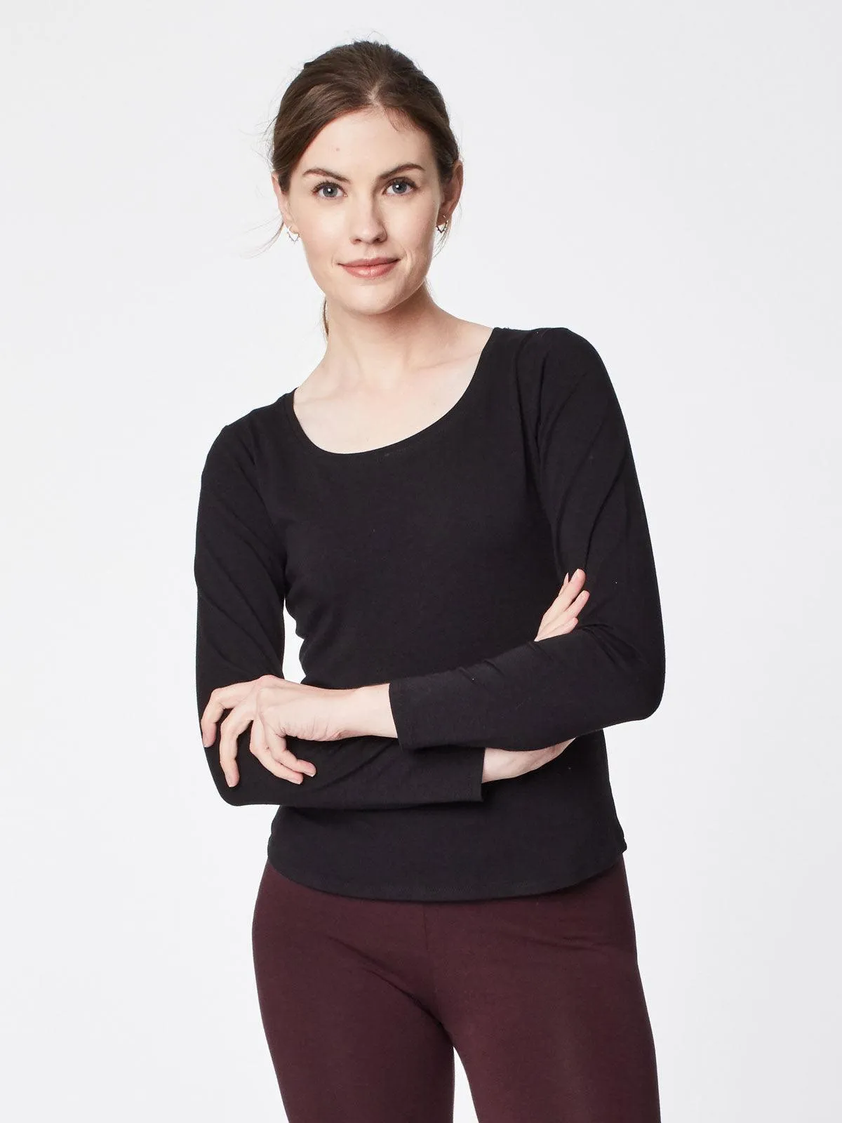 Bamboo Base Layer Tee - Black