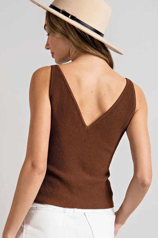 Basic Language Brown Top