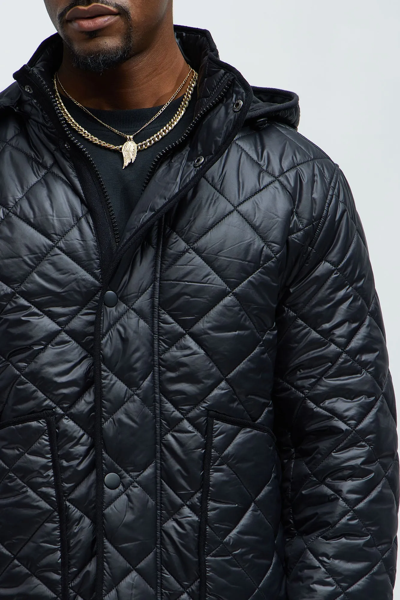 Better By Myself Quilted Jacket - Black