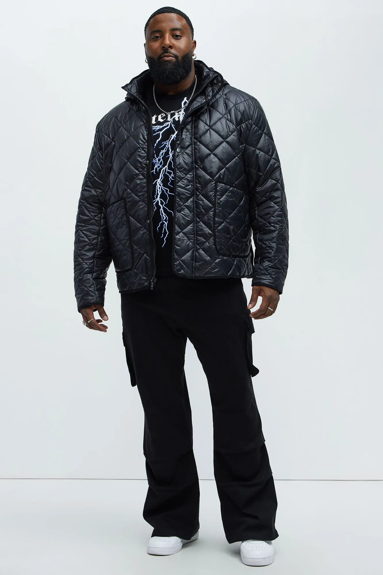 Better By Myself Quilted Jacket - Black