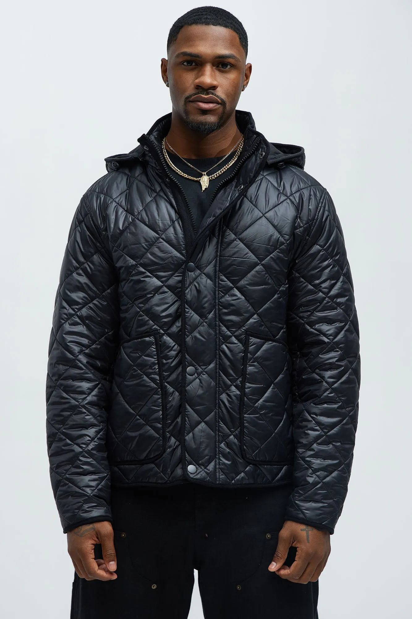 Better By Myself Quilted Jacket - Black