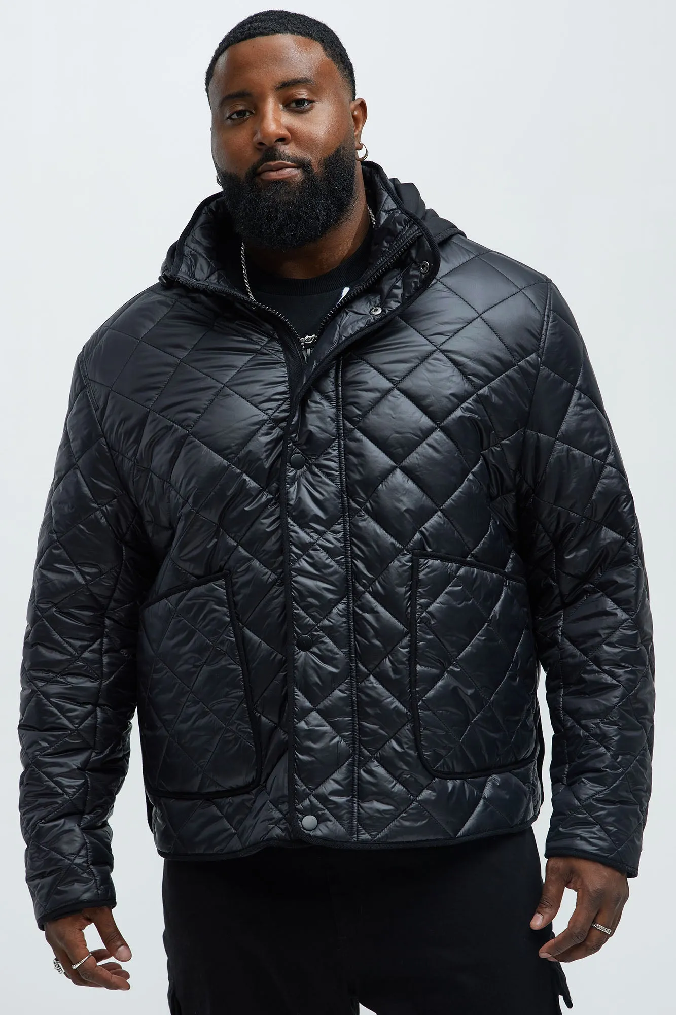 Better By Myself Quilted Jacket - Black