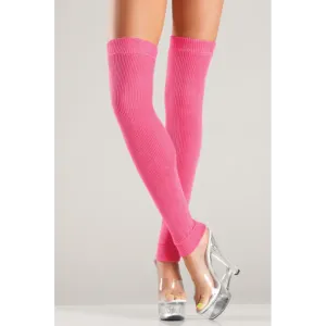 BeWicked Thigh High Hot Pink Leg Warmers