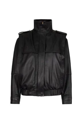 BLACK KATY LEATHER JACKET