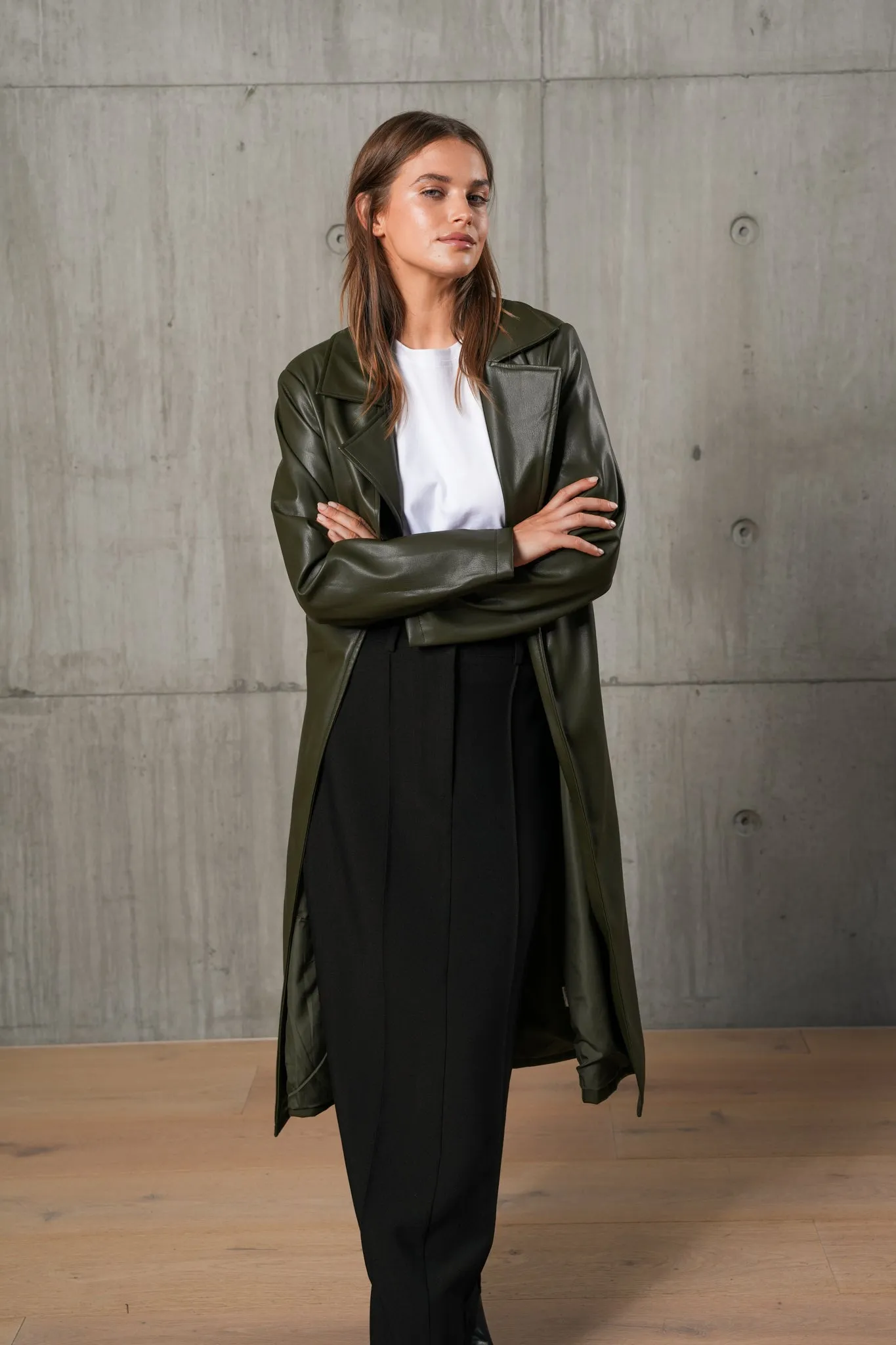 BLAIRE TRENCH - Olive