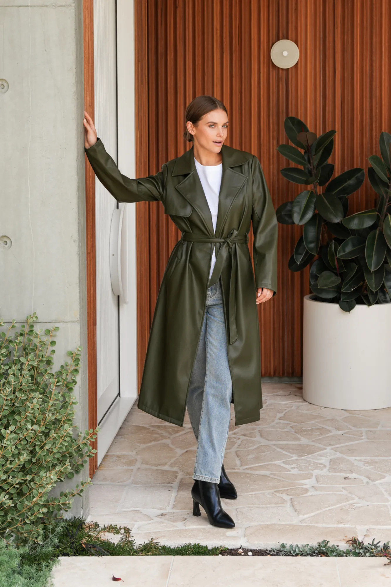 BLAIRE TRENCH - Olive