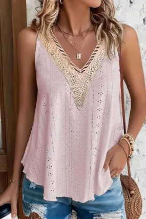 Blush Pink Wide Strap Summer Tank