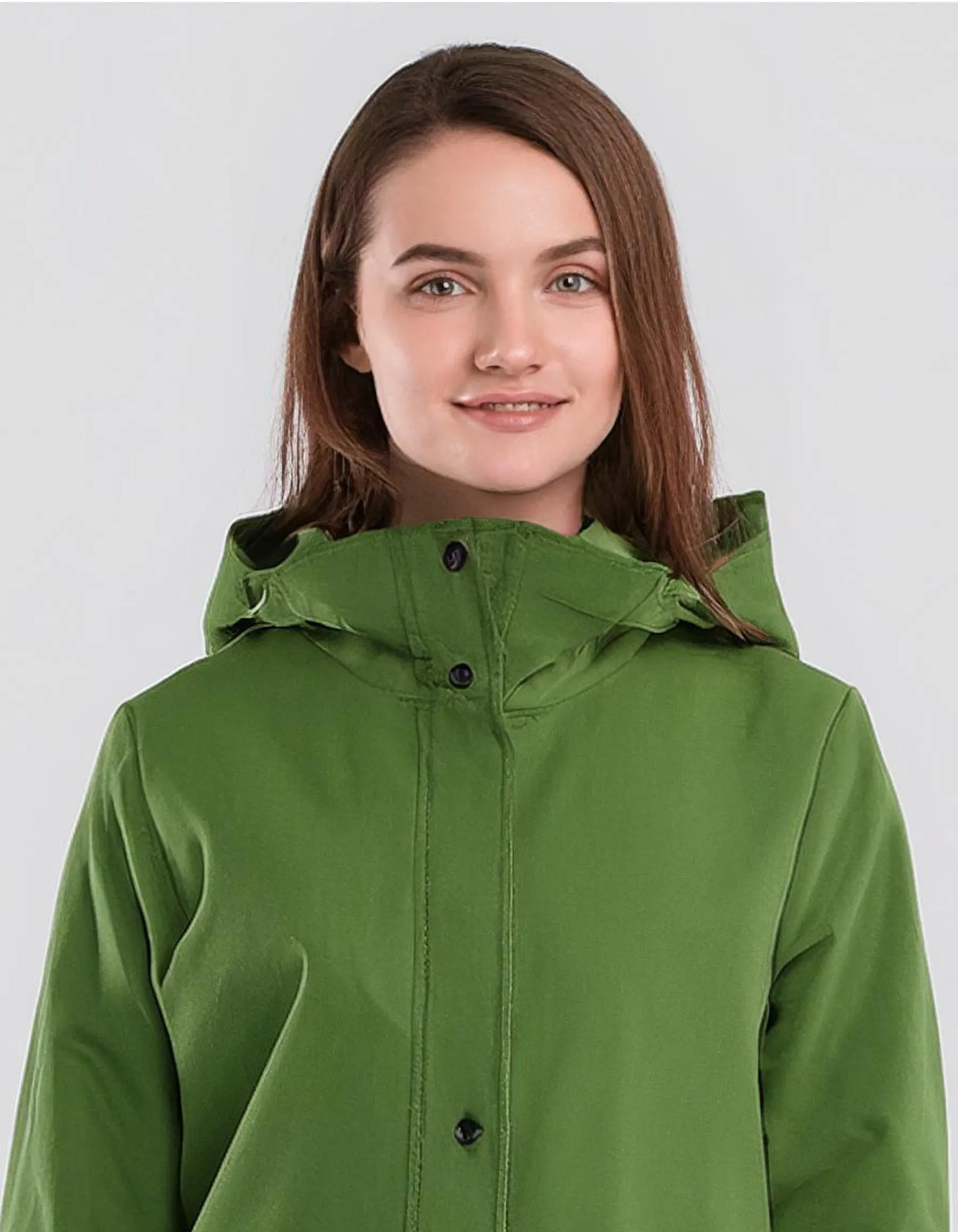 Bright Green Warm Winter Parka with Hood