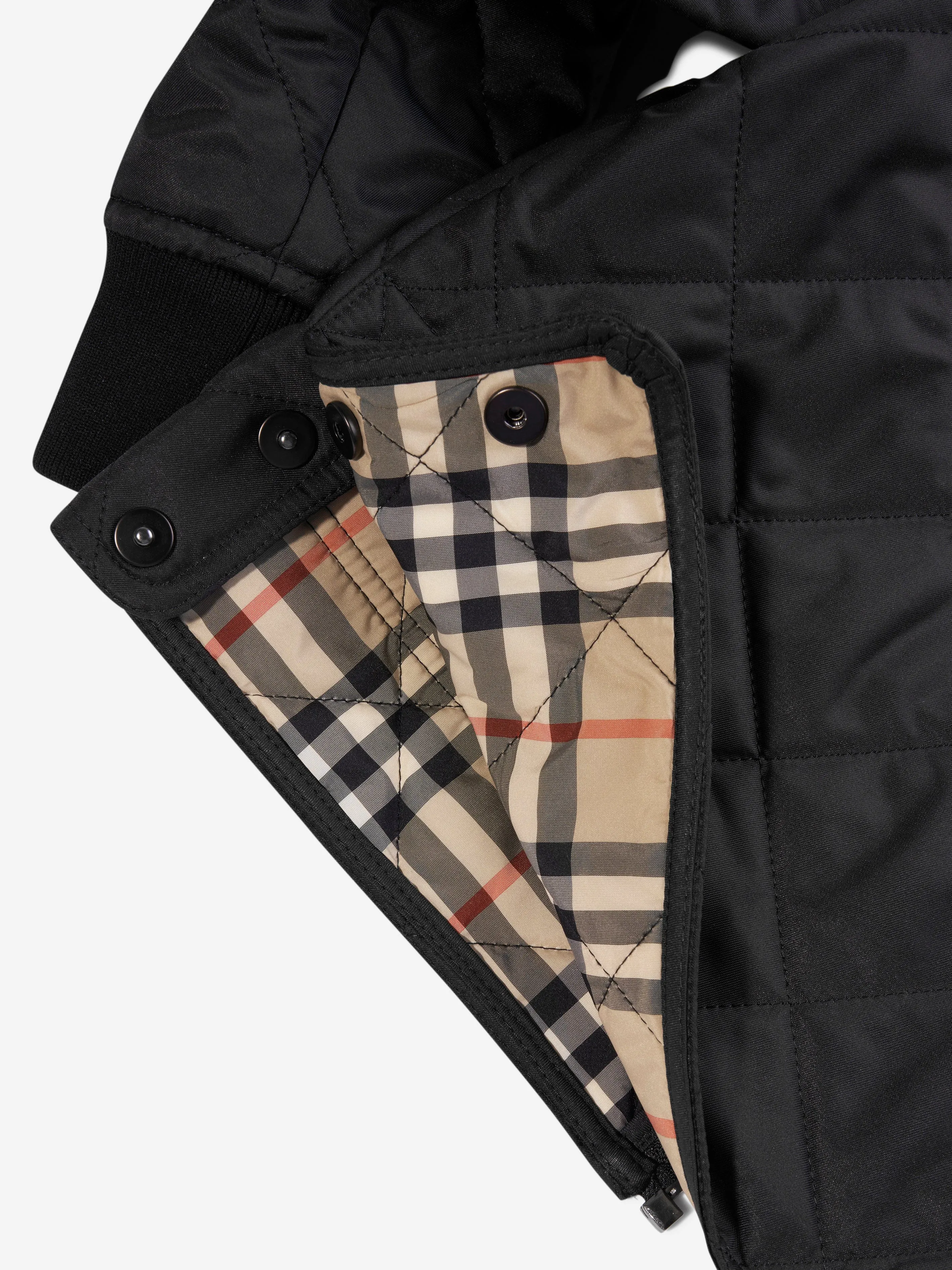 Burberry Boys Otis Long Coat in Black