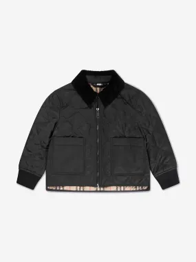 Burberry Boys Otis Long Coat in Black