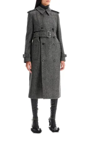 Burberry Double-Breasted Wool Trench Coat