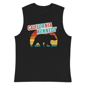 California for Kennedy Bear Muscle Tank Top