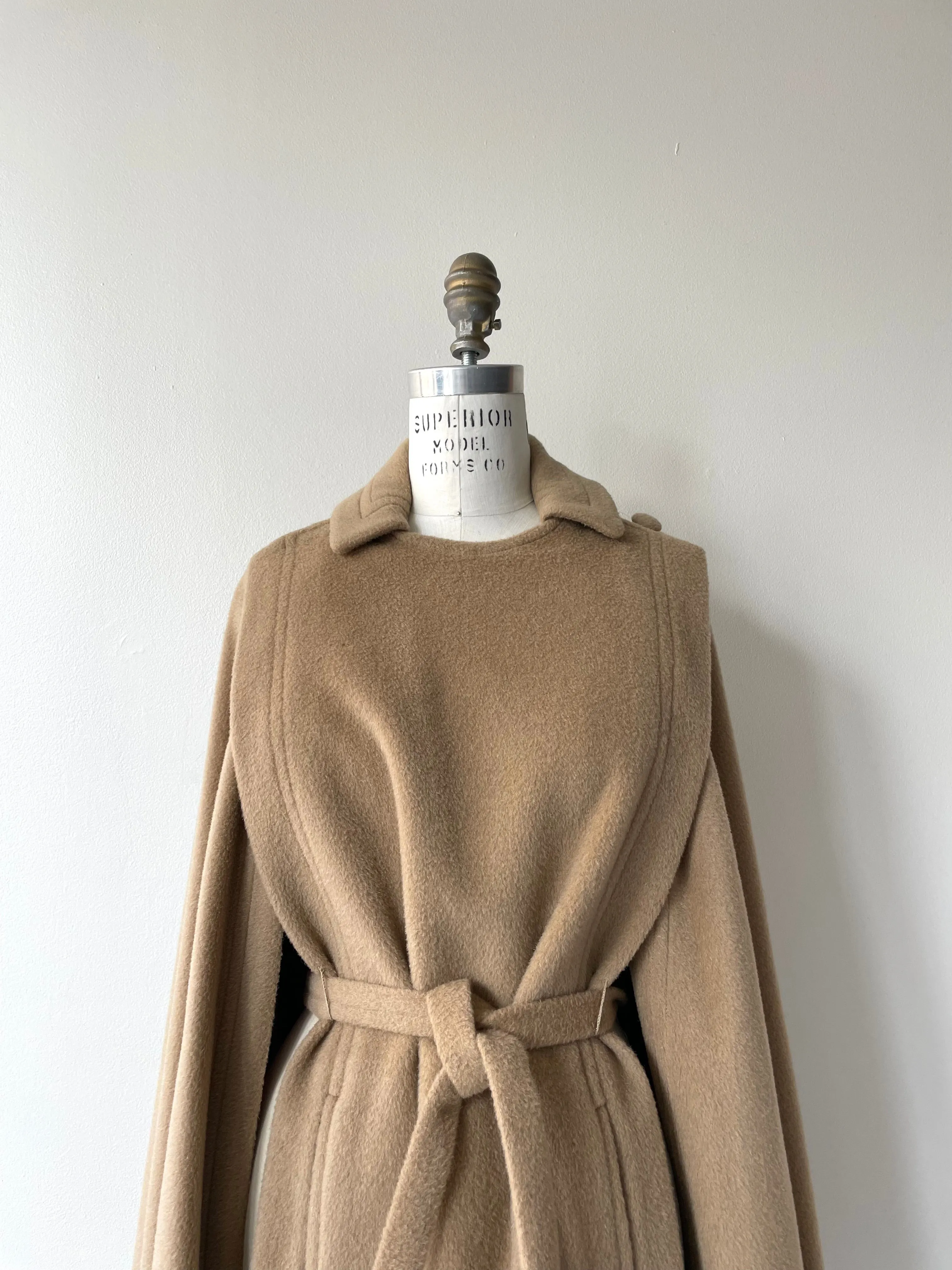 Camel Wool Cape Coat | 1970s