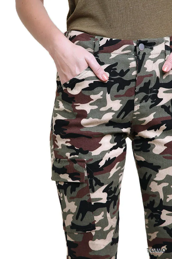 Camo High Waist Skinny Pant