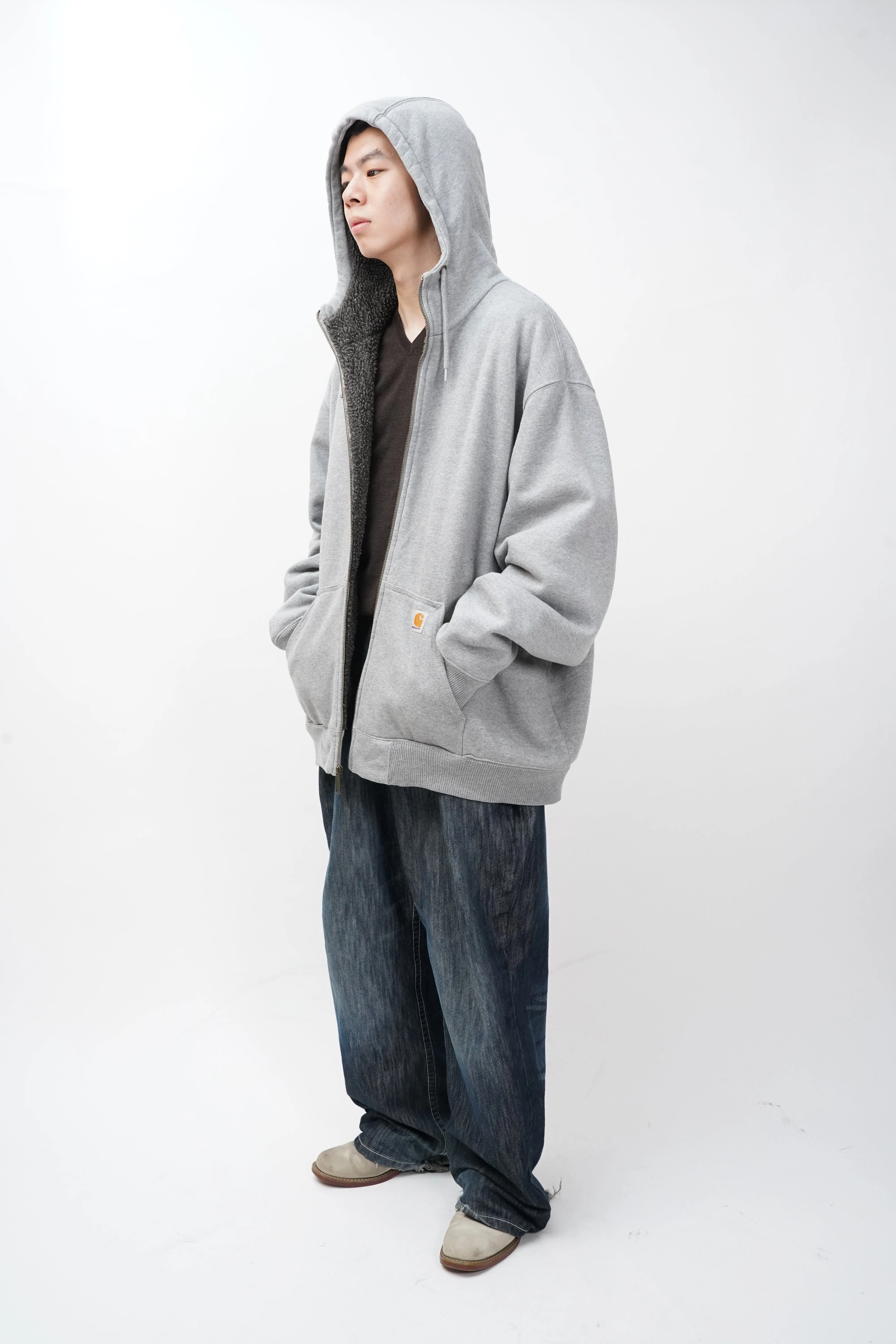 “carhartt” -Boa Liner Sweat Zip Parka-