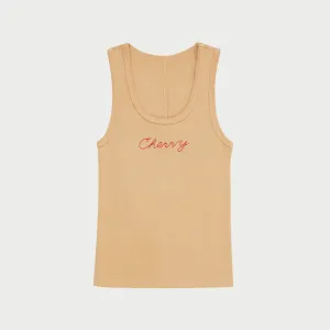 Chain Stitch Tank Top (Gold)