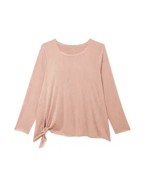 Charmaine Side Tie Tee | Pink